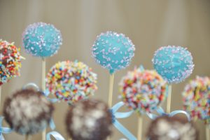 Cake pops on a stick